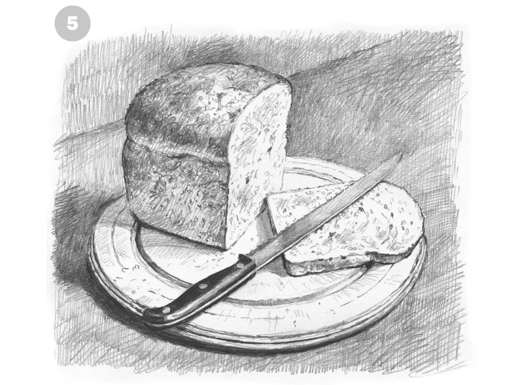 Завершаем штриховку и создаем глубину