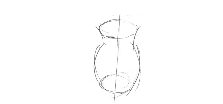 нарисовать кувшин карандашом 1