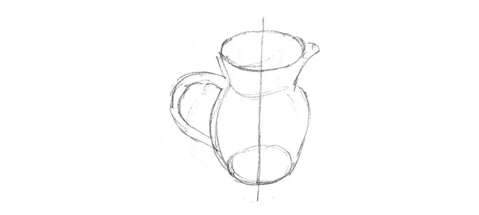нарисовать кувшин карандашом 2
