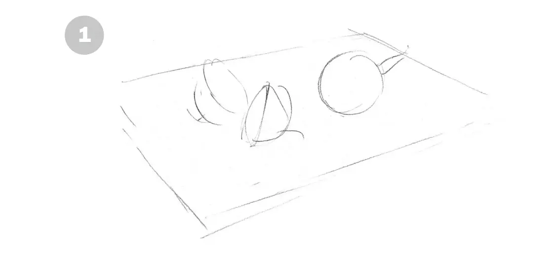 нарисовать луковицу карандашом 1