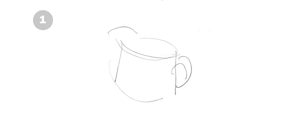 нарисовать сосуд карандашом 1