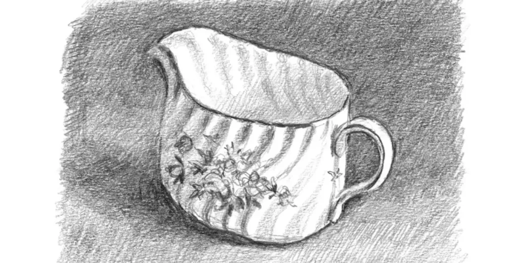 нарисовать сосуд карандашом