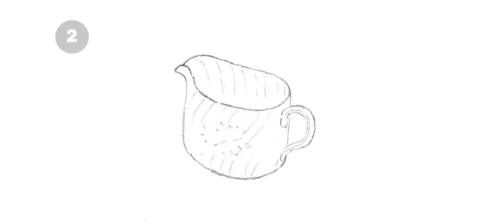 нарисовать сосуд карандашом 2