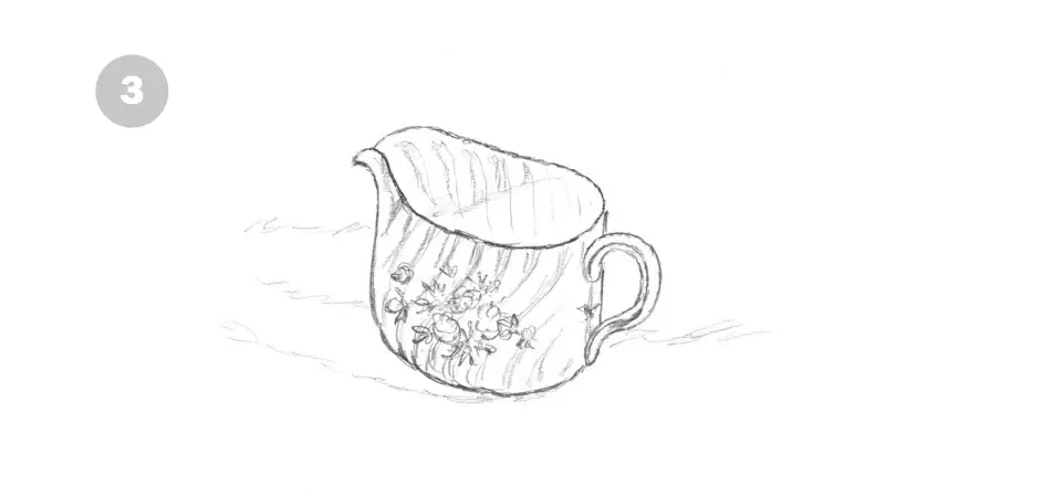 нарисовать сосуд карандашом 3