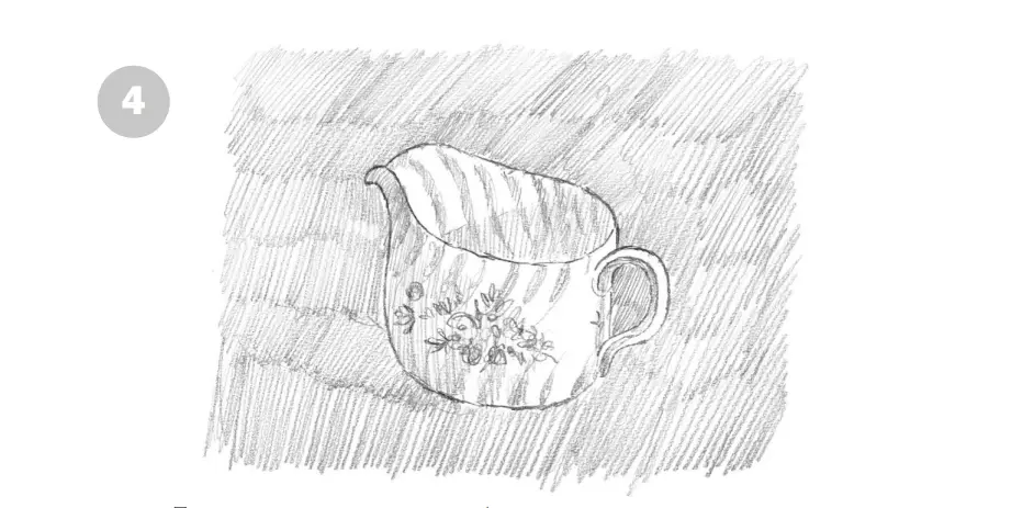 нарисовать сосуд карандашом 4