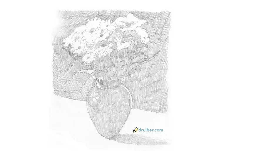 Как правильно нарисовать вазу карандашом